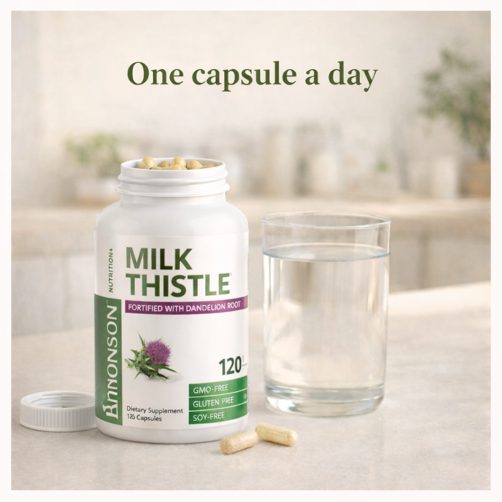 LivReset™ : Advanced Liver Detox & Support | Pure Milk Thistle (120 Capsules).