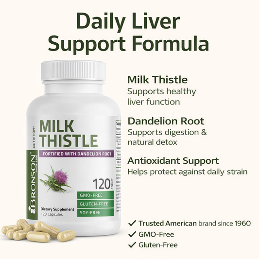 LivReset™ : Advanced Liver Detox & Support | Pure Milk Thistle (120 Capsules)