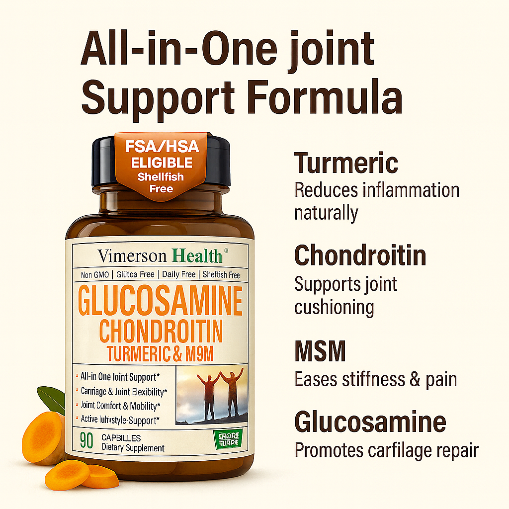 Glucosamine Chondroitin Tumeric & MSM.