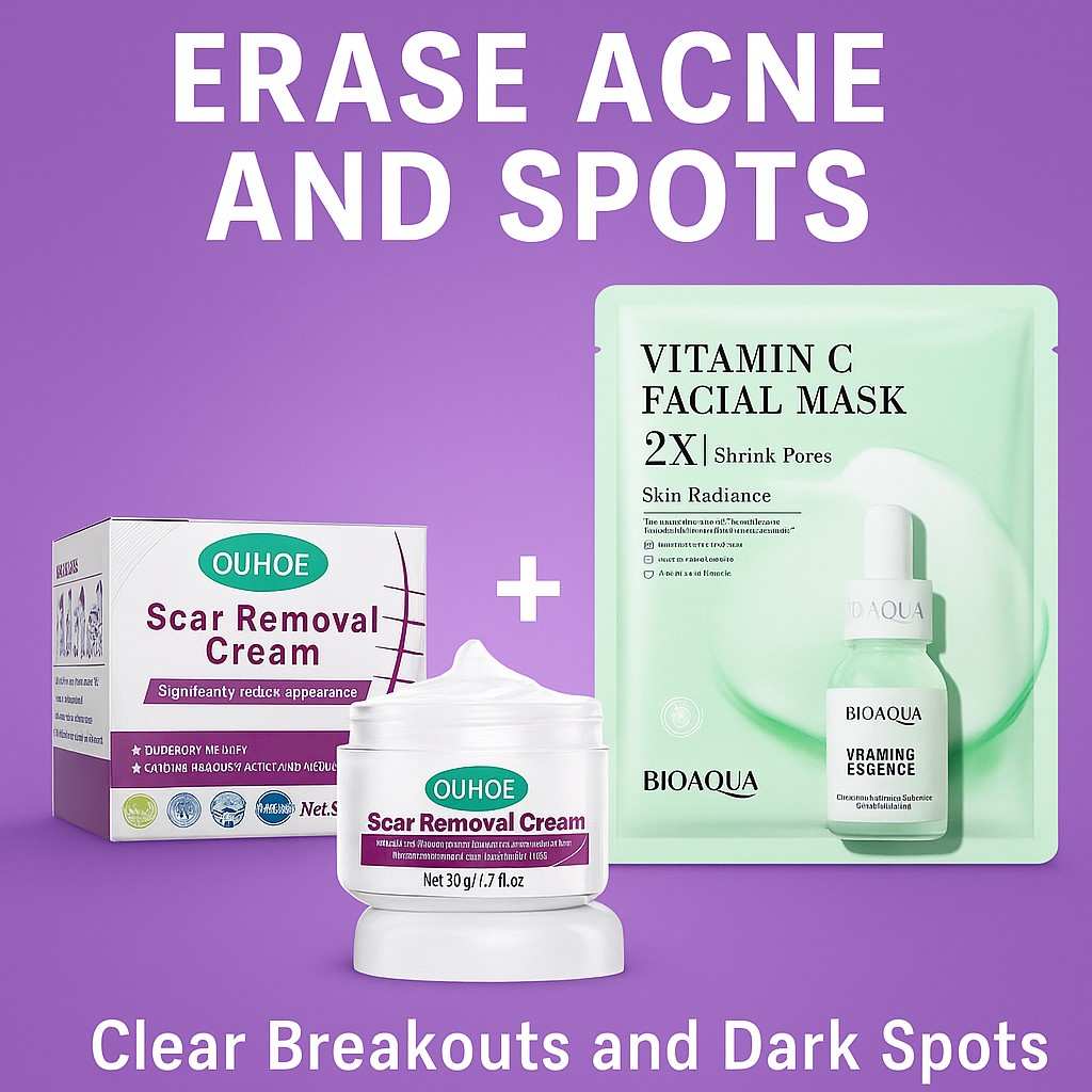 Scar Removal Cream + FREE Vitamin C Facial Masks