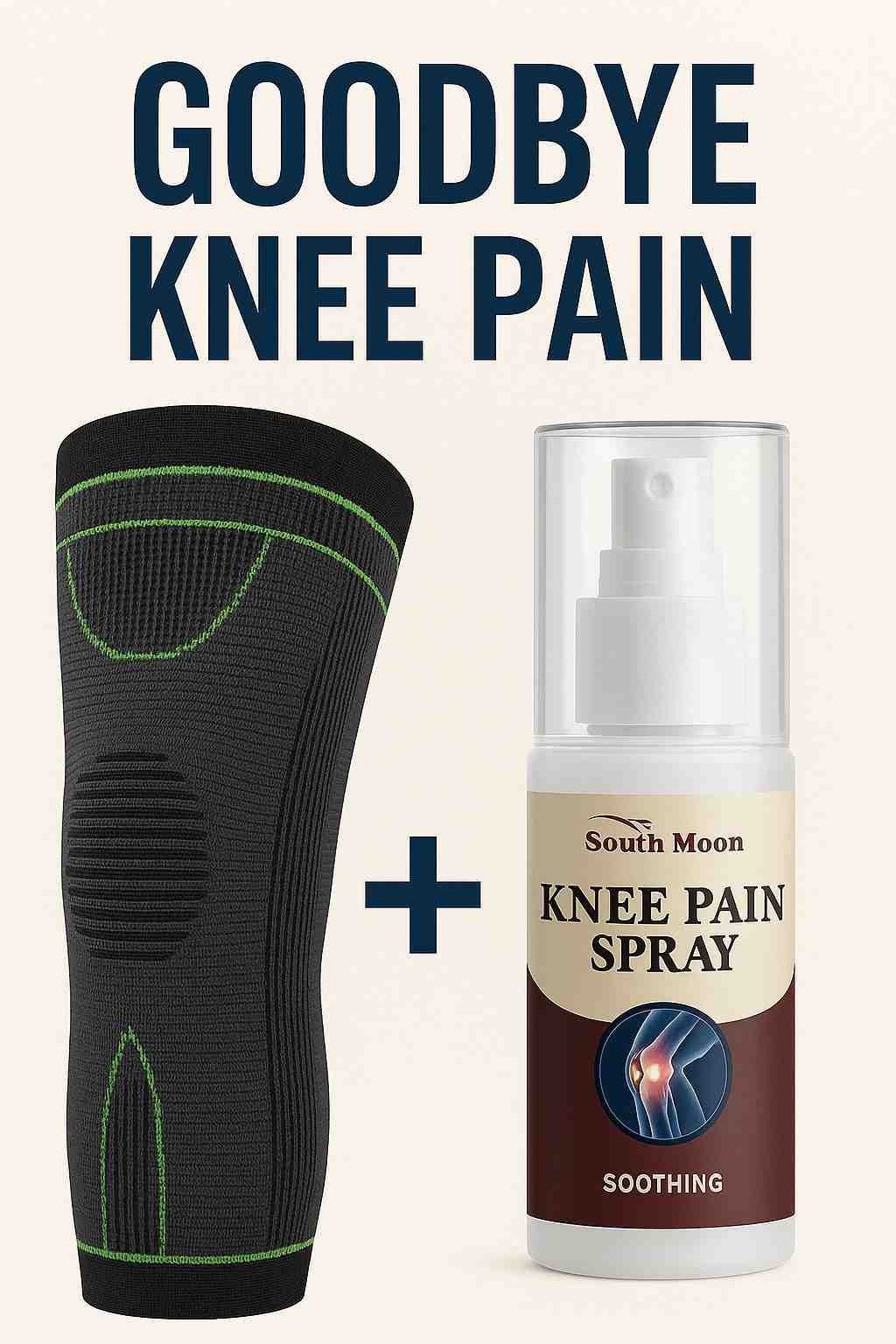 Compression Knee Brace + a FREE Knee Pain Spray